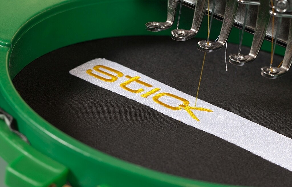 Nahaufnahme von einer Bestickung